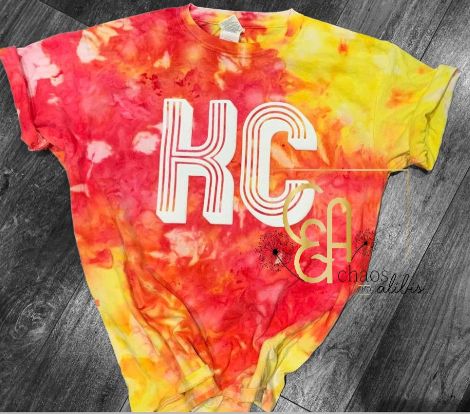 KC Red and Yellow Youth **Tie Dye**