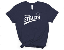 Load image into Gallery viewer, Stealth Tee, Crewneck, or Hoodie **Single Color Logo**
